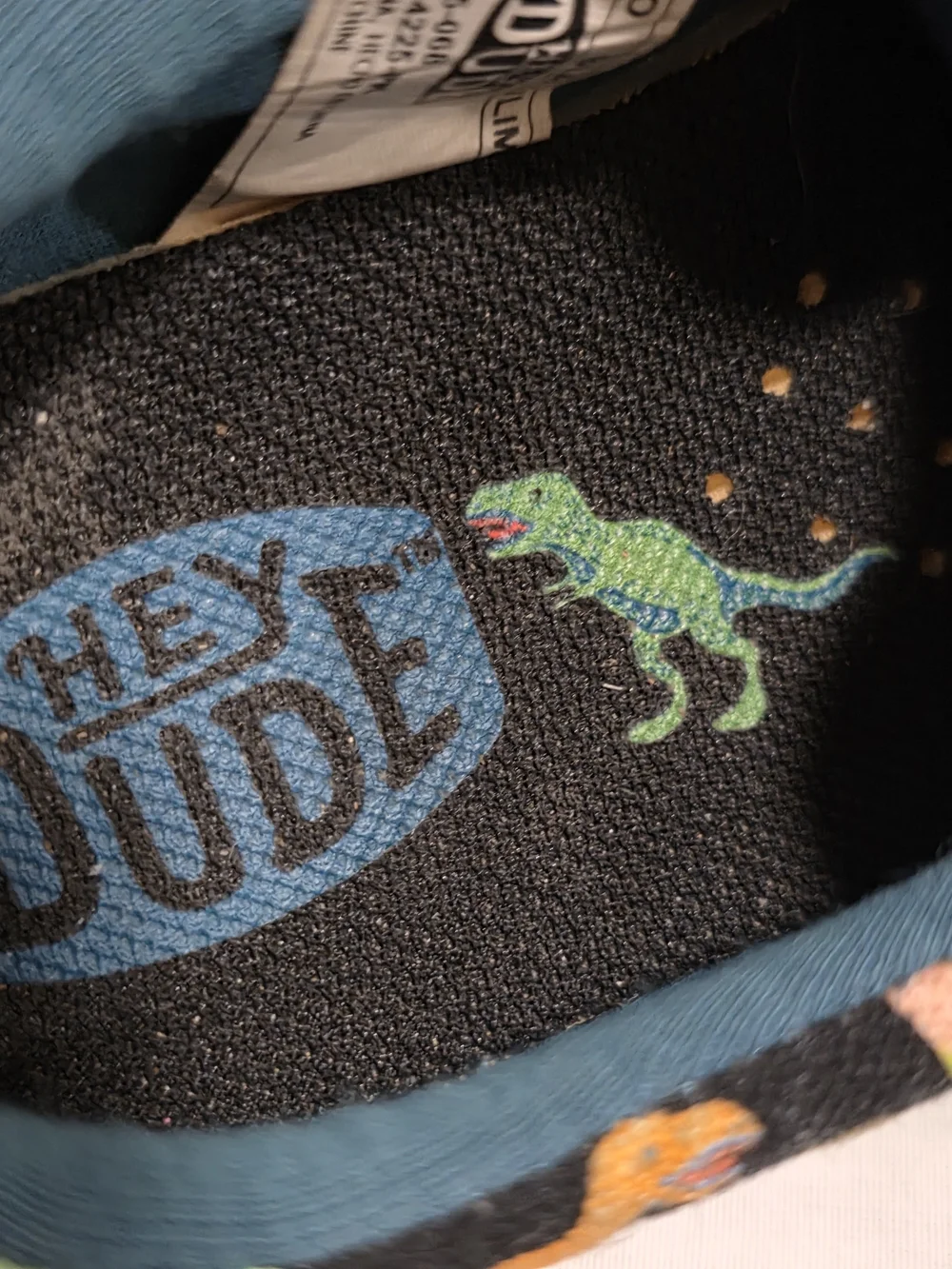 Hey Dude Kids Dinosaur Shoes Size 7 Gently Loved Slip On Comfy Preppy Playtime